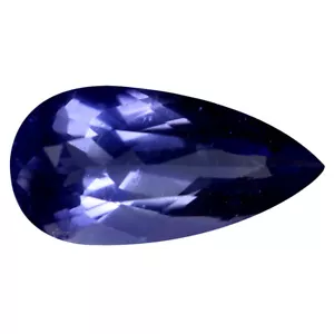 2,75ct Super-Top Birnenschnitt (14x7mm) (unbeheizt) Bläulich Violett Iolite - Bild 1 von 2