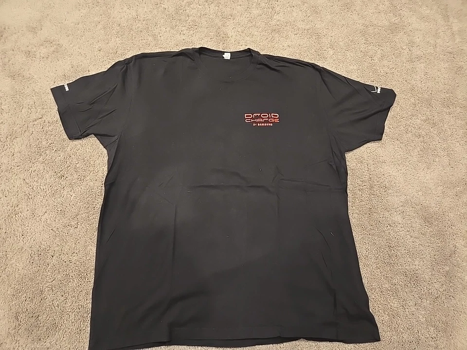 Camiseta Negra De Colección Verizon Wireless Droid Charge By Samsung Talla 2XL Foto 1 de 4