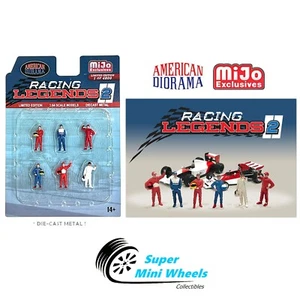 American Diorama 1:64 - Racing legend 2 Figures - 6 pcs Set - Metal - AD-76511MJ - Picture 1 of 2