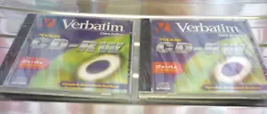 Verbatim ( TWO ) CD-RW 2 - 4x - 80MIN / 700MB Rewritable Blank CDRW NEW & SEALED - Picture 1 of 6