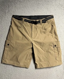 Orvis Voyager Cargo Shorts Mens Size 36 Brown Nylon Spandex Waistband - Picture 1 of 22