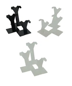 Acrylic 2 Notch Professional Earring Stand Window Showcase Counter Top Display - Picture 1 of 16