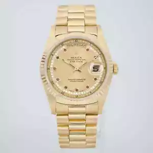 Reloj Rolex President Day-Date 36mm 18K Oro Amarillo Diamante Rubí 18238 - Imagen 1 de 5