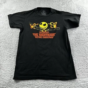 Nightmare Before Christmas T-Shirt Herren Small Tim Burton Jack Sally schwarz orange - Bild 1 von 8