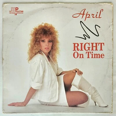 FREESTYLE - APRIL - RIGHT ON TIME - METROPOLITAN RECORDS ORIGINAL PRESSING - Image 1 of 4