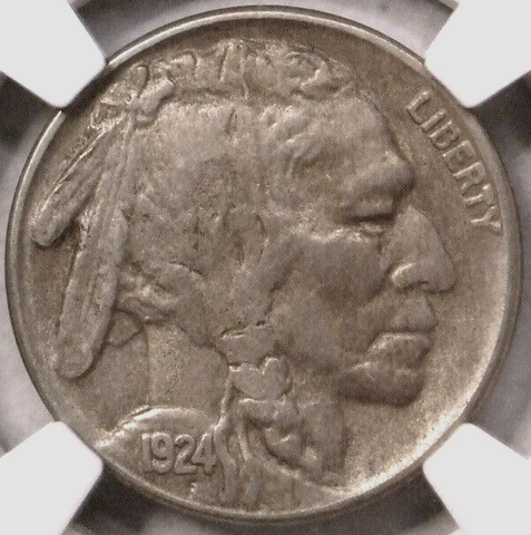 1924 S BUFFALO NICKEL, SEMI-KEY DATE, STRONG STRIKE, NGC GRADED XF 40 Cover
