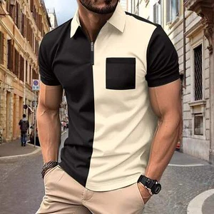 Herren Freizeit Sommer Poloshirt, Kurzarm Regular Fit Baumwollmischung T-Shirt mit - Bild 1 von 29