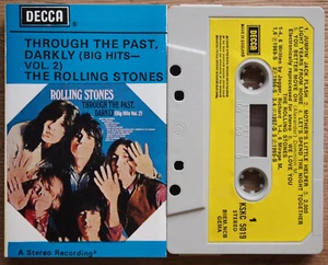ROLLING STONES - THROUGH THE PAST DARKLY (DECCA KSKC5019) 1970s UK CASSETTE 2/2 - Picture 1 of 3