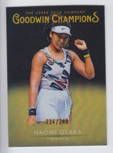 2021 UD GOODWIN CHAMPIONS NAOMI OSAKA /249 BLACK GOLD CDD PLATINUM #15 Tennis - Picture 1 of 1