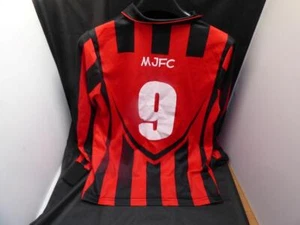 New. Junior XS Football Shirt. Red with Black Stripes. Long Sleeve. Black Collar - Picture 1 of 1