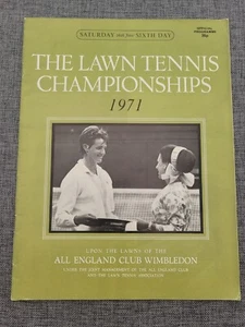 WIMBLEDON THE LAWN 1971 CAMPEONATOS DE TENIS SEXTO DÍA PROGRAMA OFICIAL - Imagen 1 de 7