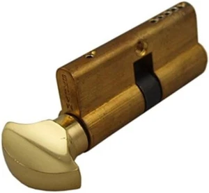Marks #2621 Polished Brass US3 Euro Profile Single Cylinder - Picture 1 of 4