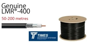 LMR-400 Times Microwave coaxial 50 Ohm Low Loss Cable Radio LMR 50-200 metres - Picture 1 of 4