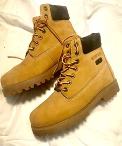 ⭐️ SKETCHERS Men's Tan 8.5 Size Steel Toe/Water Proof Work Boots ⭐️ - Picture 1 of 4