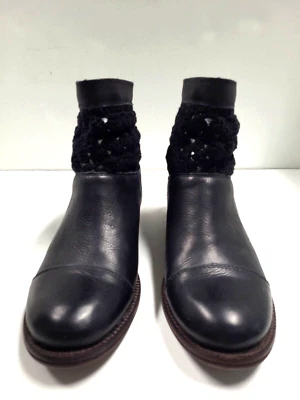 Zapatos Latigo Para Mujer Talla 8.5 M Cuero Botines Cremallera Tejido Cómodo Moda Foto 1 de 4