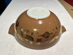 Pyrex 444 Cinderella Nistschale frühes amerikanisches Erbe Adler 4 qt - Bild 1 von 15
