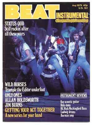 Beat Instrumental Magazine August 1979 Status Quo Only Ones Thin Lizzy Jim - Image 1 of 2