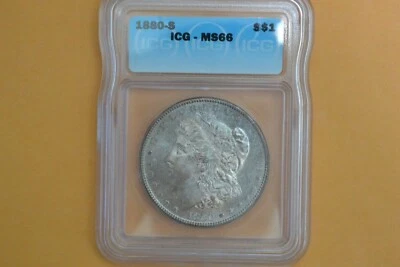 1880-S Morgan Dollar ICG MS66 - Image 1 of 4