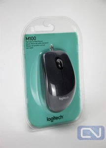 *New Sealed* Logitec M100 Mouse full-size corded Left hand/ right hand USB - Picture 1 of 3