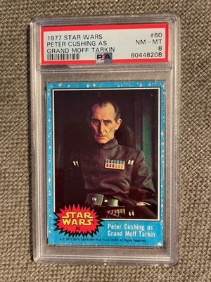 1977 Topps Star Wars Cards #8 Grand Moff Tarkin Rookie PSA 8 - Image 1 of 2
