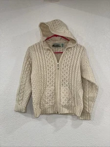 Irelands Zip Hooded Wool Sweater, Sz 8-11yrs. - Picture 1 of 6