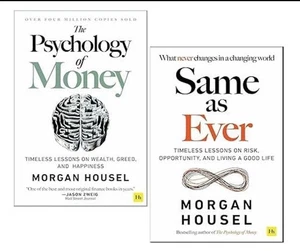 Morgan Housel 2 Bücher Sammlung Set wie eh und je, Psychologie des Geldes Taschenbuch - Bild 1 von 1