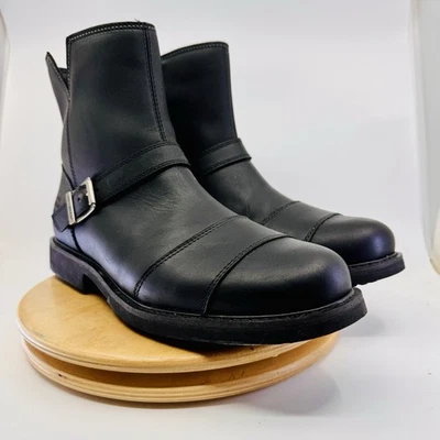 Harley-Davidson Men's Leather 6" Proctor Buckle Boots Size 12 Side Zip. NWOT - Image 1 of 4