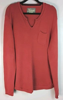 Suéter Pullover Natural Reflections para Mujer XL Naranja Quemado Mínimo Abuelo Foto 1 de 4