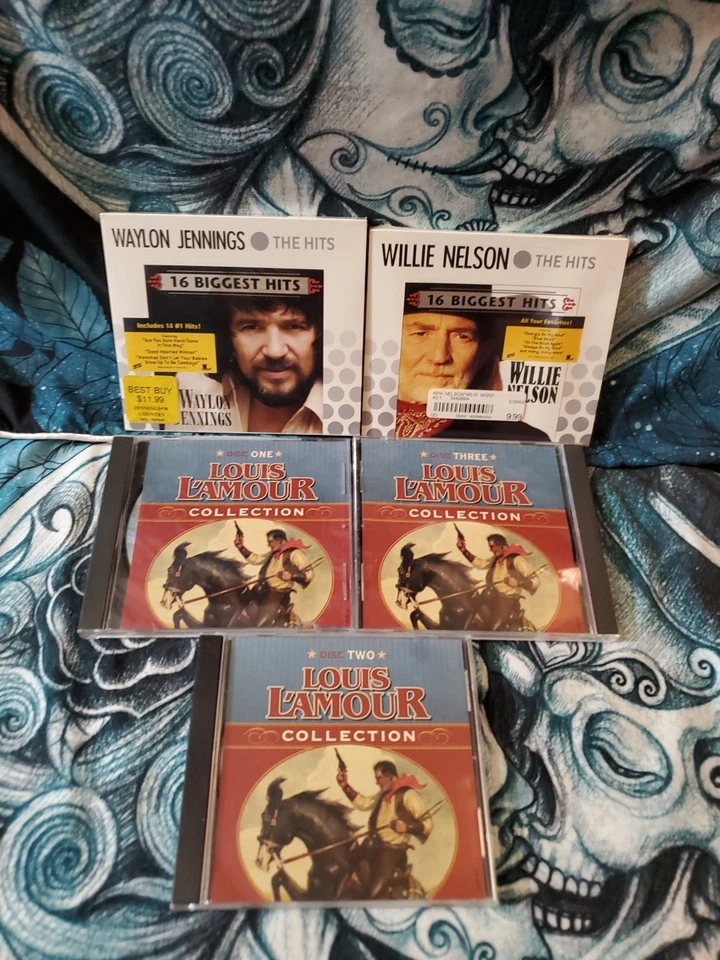 Коллекционный компакт-диск Waylon Jennings & Willie Nelson Louis L'Amour 3 диска - Изображение 1 из 4
