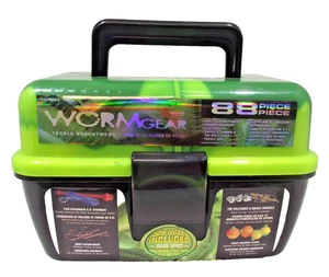 South Bend WG-TB88-B Wormgear Green and Black Small Tackle Box - Picture 1 of 12