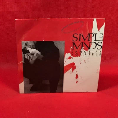 SIMPLE MINDS Sanctify Yourself 1986 UK 7" Vinyl Single original Jim Kerr 45  ~~ - Image 1 of 4