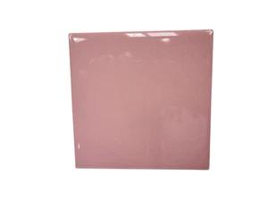 Carnation Pink Ceramic Tile 4.25 inch Subway Square Mid Century Modern Retro - Picture 1 of 24