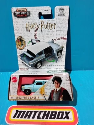 2025 MATCHBOX MOVING PARTS 62 FORD ANGLIA BLUE HARRY POTTER 60s BRITISH CLASSIC - Image 1 of 4