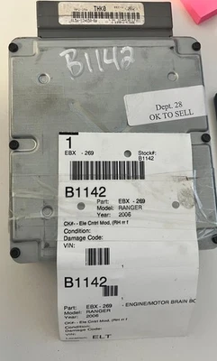 2006 Ford Ranger Mazda B1142 Caminhão 4.0L Motor Computador ECU ECM PCM Caixa Cerebral - Imagem 1 de 4