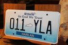 2007 License Plate Kentucky Harlan County In God We Trust 011 YLA
