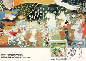 Moomin Tove Jansson The Dangerous Voyage Finland Mint FDC Maxi Card 1992 - Bild 1 von 1