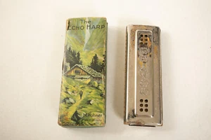 The Echo Harp Harmonica by M Hohner (UH1/JSF6) German Vintage Key of D - Picture 1 of 7