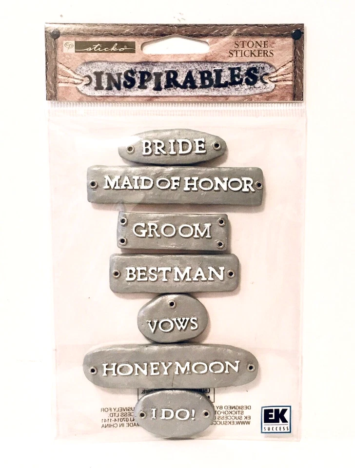 Наклейки с камнями на память свадебные стикеры Sticko Inspirables - серебристые  - Изображение 1 из 2
