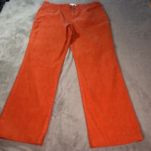 Talbots Signature Boot Cut Tan Orange Corduroy Pants Size 14 (2Z) - Picture 1 of 10
