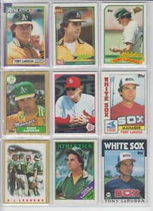 Tony LaRussa -9 baseball cards- St Louis Cardinals/A's Hall of Fame Manager!!! - Picture 1 of 2