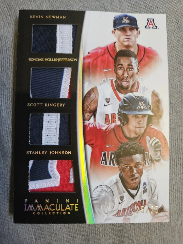 2015 Panini Immaculate collection multi-sport  Arizona Wildcats 4 player relic - Изображение 1 из 3