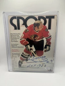 Chicago Blackhawks HOF Bobby Hull Signed Autograph Sport Magazine PSA/DNA COA - Picture 1 of 3