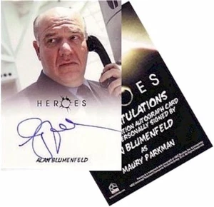 Heroes Archives: Alan Blumenfeld as "Maury Parkman" Autograph Card - Picture 1 of 3
