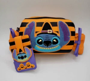 Lilo and Stitch gestreifte Halloween Süßigkeiten Verpackung Umhängetasche und Kartenetui - Bild 1 von 7