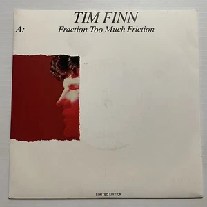 Tim Finn Fraction To Much Friction Vinyl Record 7” 45 RPM K-9118 Mushroom 1983 - Picture 1 of 24