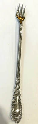 Cocktail Seafood Fork Silver Plate Aldine 1895 - Image 1 of 2