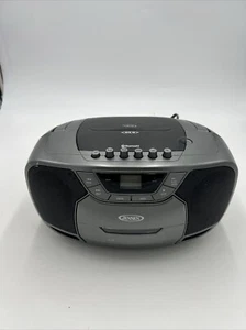 JENSEN CD-590-GR Portable Bluetooth Stereo MP3 CD Cassette Player/Recorder - Picture 1 of 5
