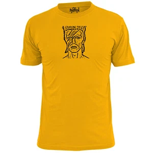 Herren Abstrakt Ziggy Stardust inspiriert T-Shirt Bowie Rock Musik - Bild 1 von 3