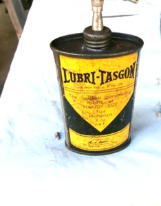 3 OZ TIN OF LUBRI-TASGON PENETRATING LUBRICANT - PAT #1935588 - DATES TO 1933 - Picture 1 of 4