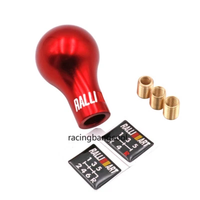 Ralliart Red Racing Aluminium Shift Knob Shifter Lever Knob for Mitsubishi etc. - Image 1 of 4